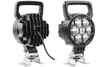 LED work lamp with omega bracket and cable