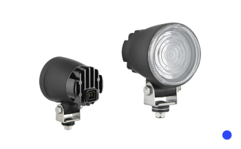 LED special lamp with built-in AMP Faston connector - blue