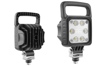 LED work lamp with built-in Deutsch DT04-2P connector