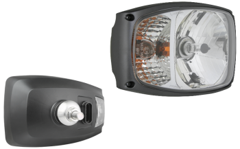 Headlamp, H4 type, with AMP SuperSeal connector - right