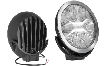 LED driving lamp with chromed frame (reference mark 25)