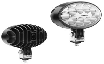 LED work lamp with built-in Deutsch DT04-2P connector