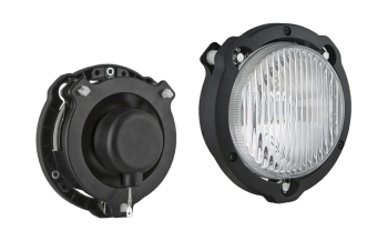 bulb H3 12V, bulb gasket, mounting plate