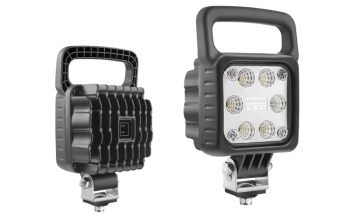 LED work lamp with built-in AMP Faston connector