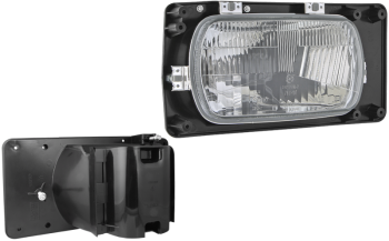 Headlamp, H4 type - right, with manual levelling unit (lights: passing, driving, position)