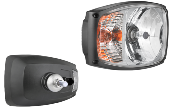 Headlamp, H4 type, with DT04-6P connector - right