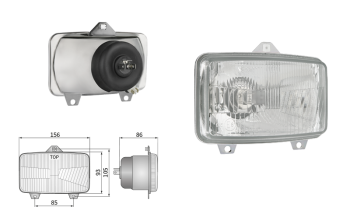 Headlamp insert, H4 type (lights: passing, driving, position)