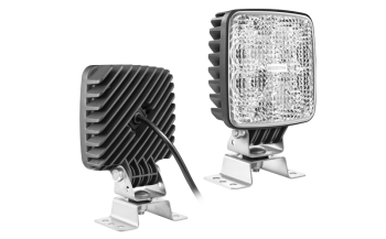 LED work lamp with omega bracket and cable