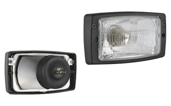 Headlamp, R2 type, with frame (lights: passing, driving) Headlamp, R2 type, with frame (lights: passing, driving)