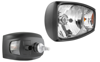 Headlamp, H4 type, with DT04-6P connector - left