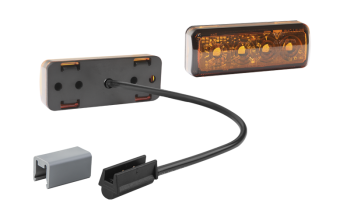 LED module 12V-24V, cable 0,5 m, quick coupler