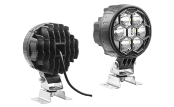 LED work lamp with omega bracket and cable