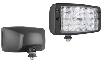 LED work lamp with cable and housing