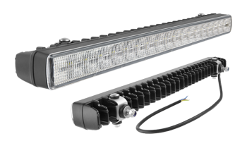 LED work lamp with position light and rear holder