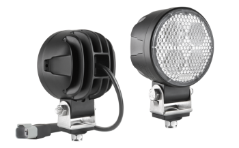 LED work lamp with cable and Deutsch DT04-2P connector